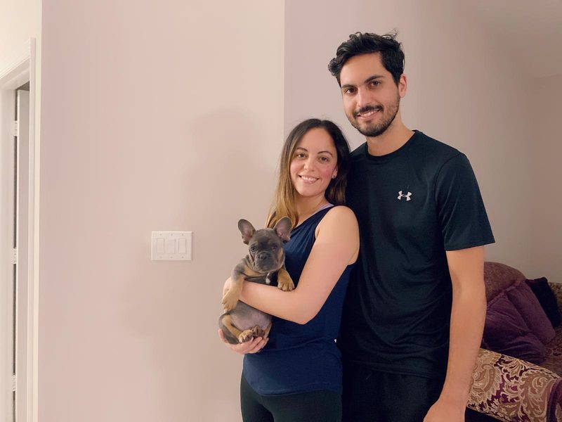 Happy family with their bulldog from Master Bulldogs Miami - Family 8
